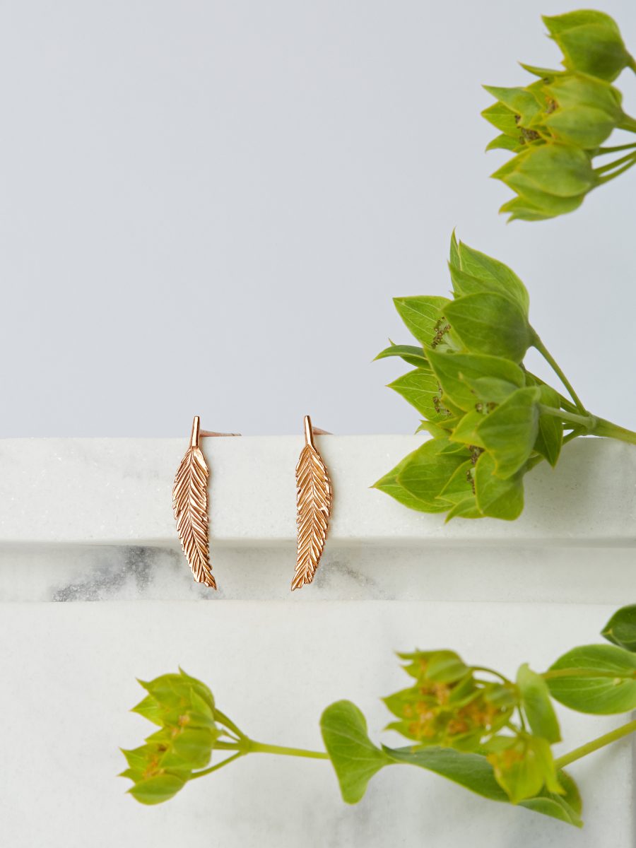 Dainty Feathers Earrings