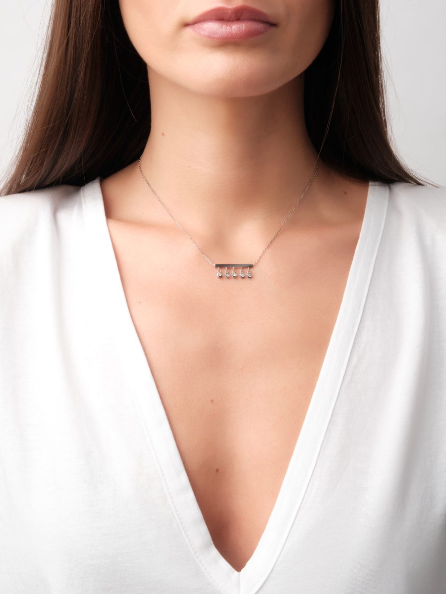 Colier cu 5 Diamante LINEA