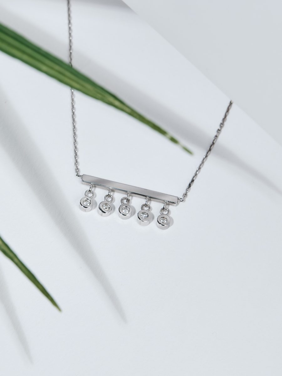Colier cu 5 Diamante LINEA